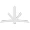 Ekena Millwork Alberta Architectural Grade PVC Gable Bracket, 84"W x 49"H x 6"D x 6"F, 14/12 Pitch GBP084X49X0606ALB00 - alternate 4